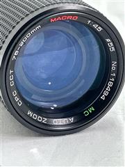 CPC CCT Auto Zoom Macro 75-200mm f/4.5 Canon C/FD mount